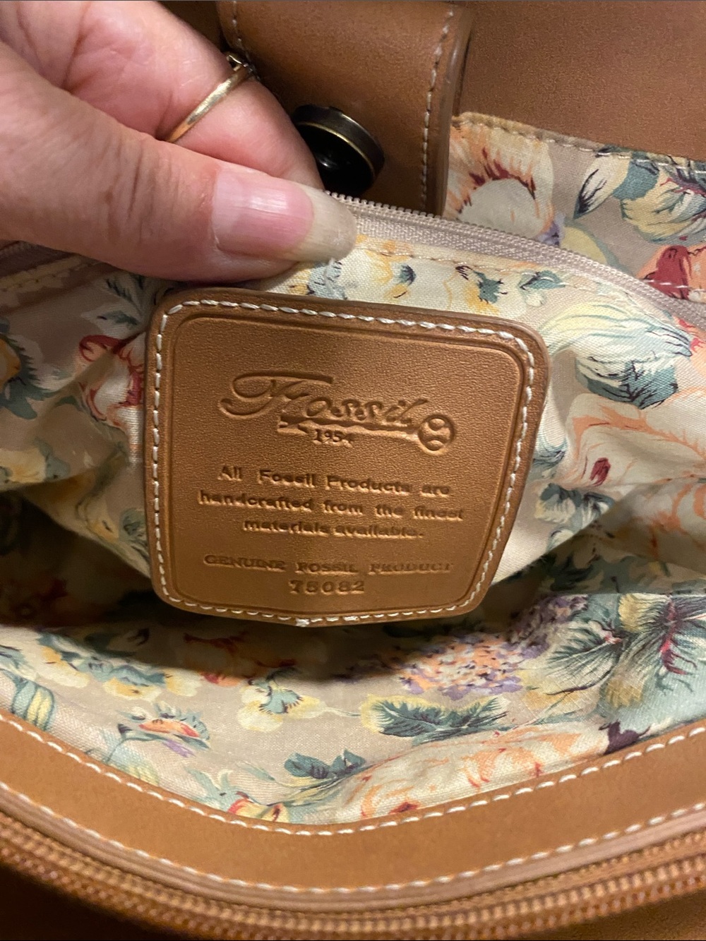 Fossil Woven Straw Tote with Yellow Handle #76082 View 5